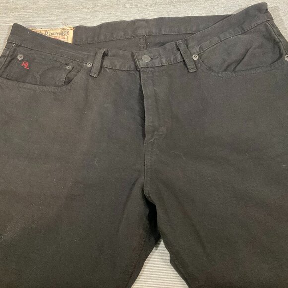 Men's Ralph Lauren Polo Black Jeans, Size 36 x 30 - Picture 3 of 6